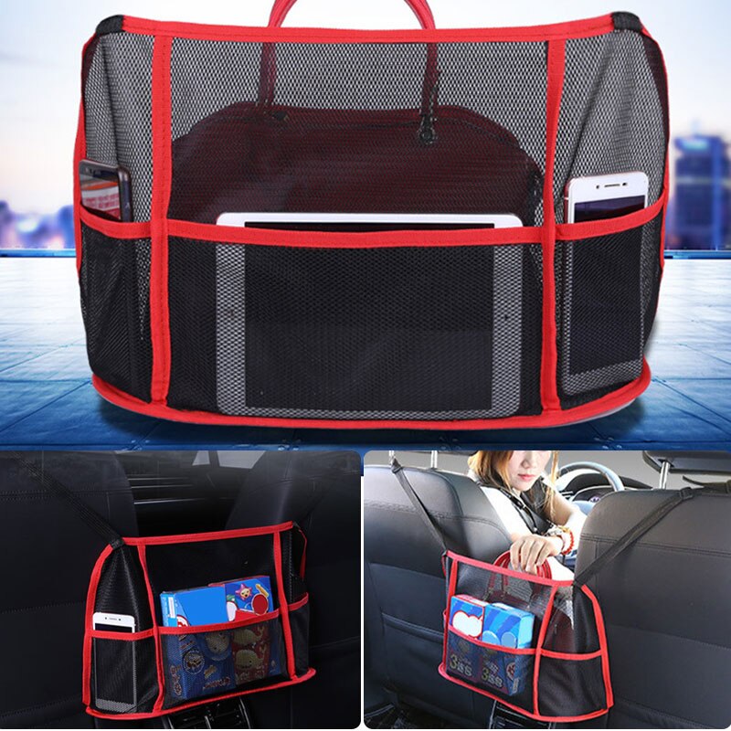 SEAMETAL Túi lưới đựng đồ dùng/tài liệu/điện loại gắn lưng ghế xe hơi
