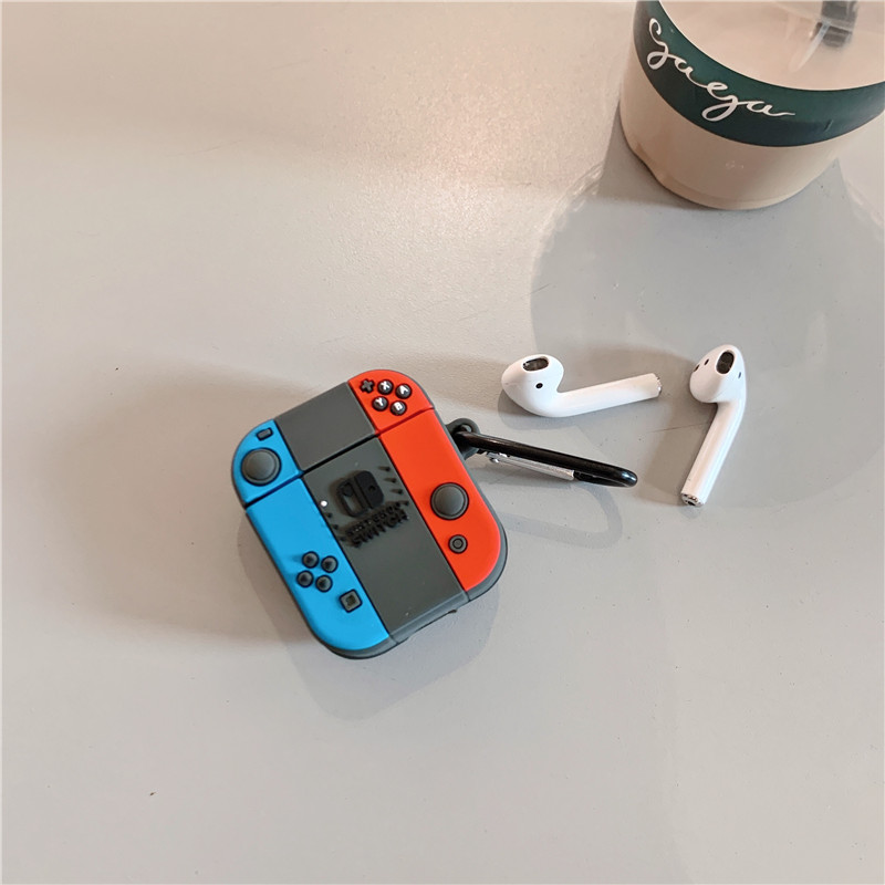Vỏ Bảo Vệ Hộp Sạc Tai Nghe Không Dây Bluetooth Bằng Silicon Mềm Họa Tiết Nintendo Switch Cho Airpods Pro 2 Case 3 1