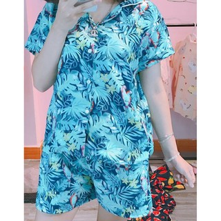 Combo 10 bộ pijama kate thái cộc đùi form to dưới 60kg