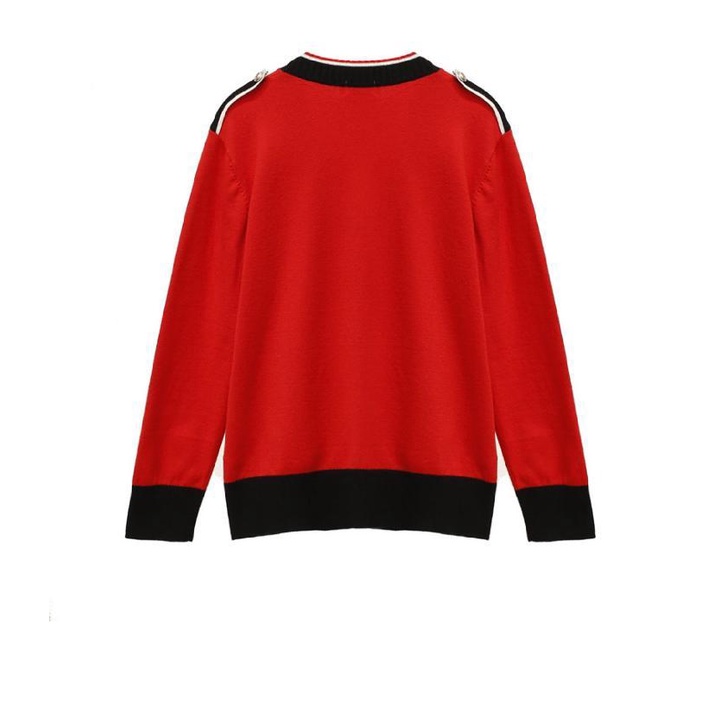 Áo khoác cardigan dệt kim dáng rộng phong cách Hàn Quốc cổ điển cho nữ