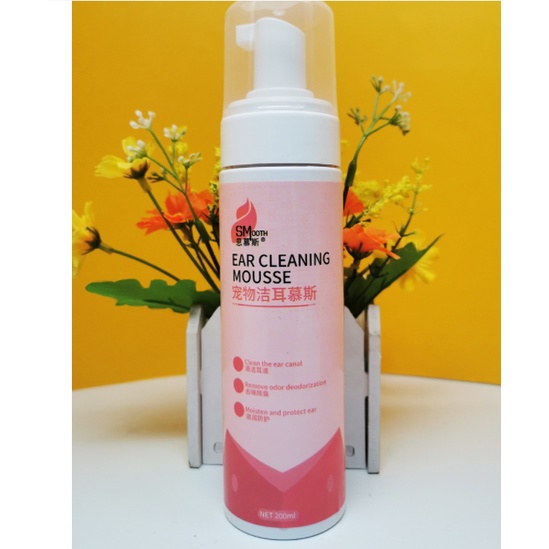 Dung Dịch Vệ Sinh Tai Dạng Bọt Cho Chó Mèo Smooth 200ml