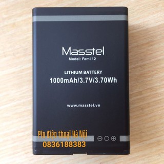 Pin Masstel Fami 12 - Chính hãng- Dung lượng 1000 mAh - Bảo hành 6 tháng