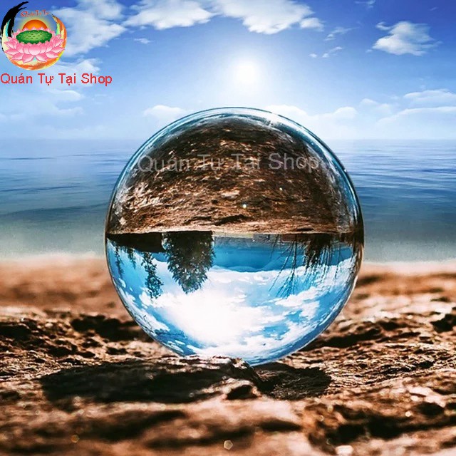Quả cầu phong thủy pha lê, hóa giải hung sát, kích tài lộc- quả cầu phong thủy