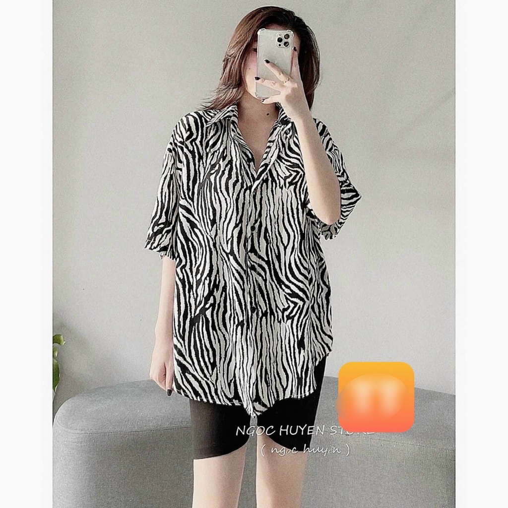 Áo sơ mi da beo form rộng tay lỡ cực hot , chất kate lụa mềm mịn thoải mái