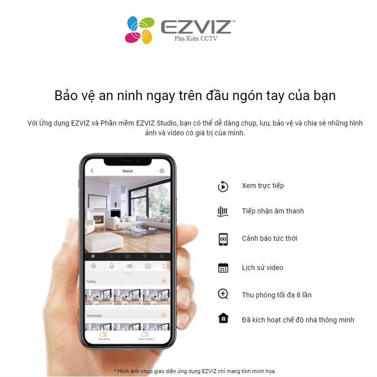 Camera wifi EZIVZ C3W / C3WN full HD 1080 ( 2MP) chính hãng (bảo hành 2 năm)