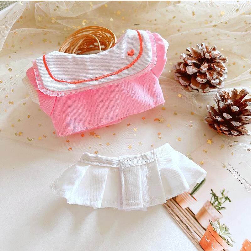 Bộ Đồng Phục Học Sinh Mùa Đông Xinh Xắn Cho Búp Bê 20cm