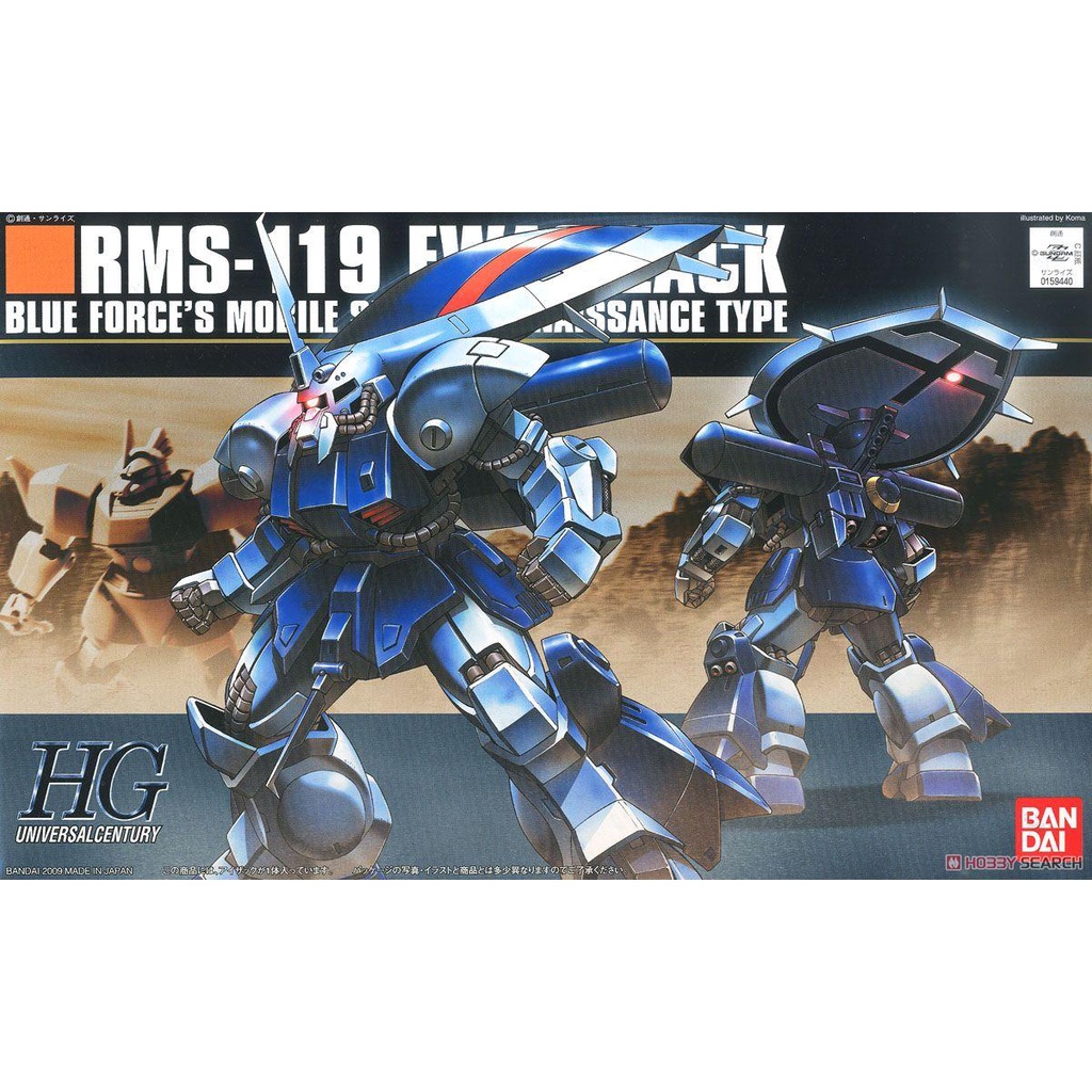 Mô hình HGUC 096 1/144 HG Ewack Zack - Chính hãng Bandai Nhật Bản