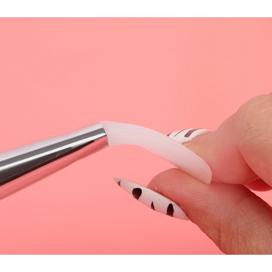 [Hàng mới về] Dụng cụ cọ và dao silicone sợi len phết mặt nạ trang điểm làm đẹp 2 đầu chuyên dụng
