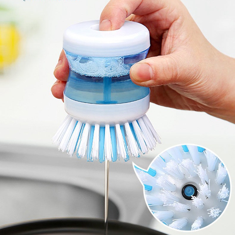 Cọ Rửa Chén Dĩa Có Ngăn Chứa Dung Dịch Tiện Lợi