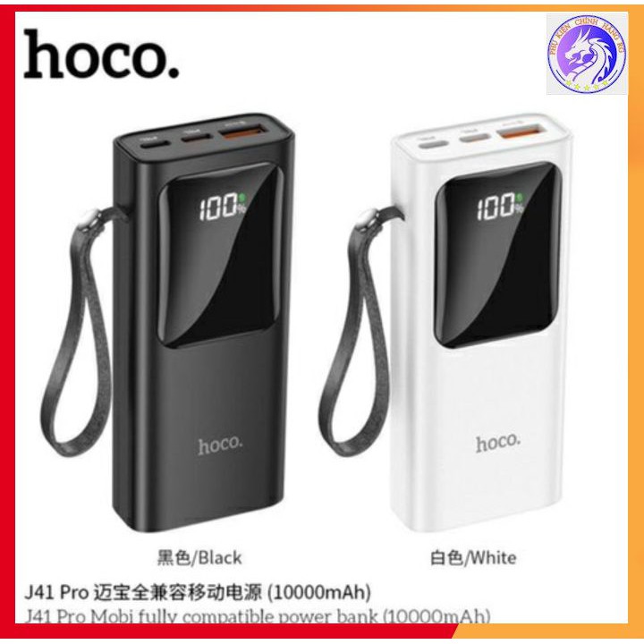 Sạc Dự Phòng Hoco J41 Pro Sạc Nhanh Quick Charger PD 3.0 + 22.5W - 10.000 mAh, Bảo Hành 12 Tháng