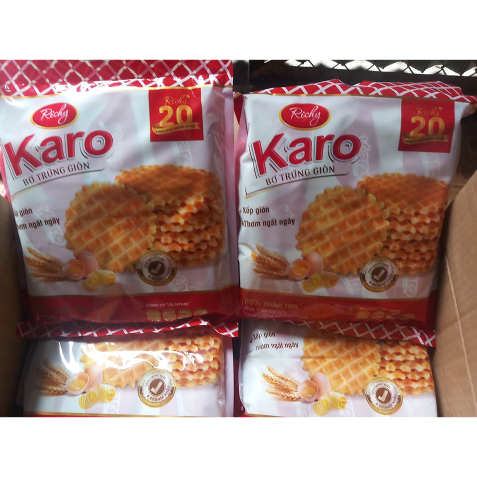 Bánh bơ trứng giòn Karo Richy bịch 270g