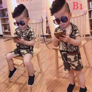 Bộ Lanh Lụa Hình Cho Bé Trai Và Gái