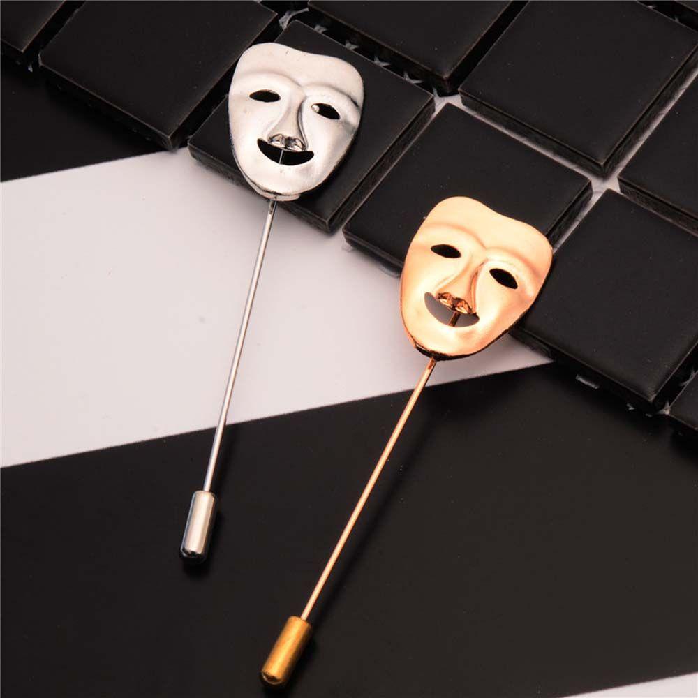 JARRED Ghim Cài Áo Hình Mặt Nạ 3D Bằng Hợp Kim Nhiều Màu Sắc