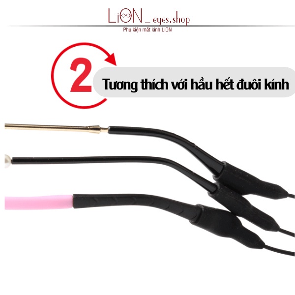 Dây đeo giữ kính silicone 35cm chơi thể thao trong nhà và ngoài trời