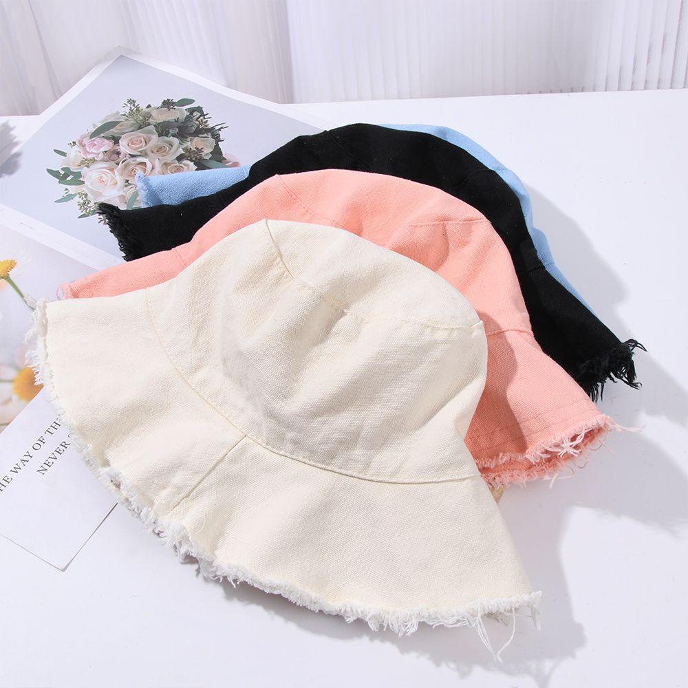 Nón Bucket Chất Liệu Cotton Chống Nắng Thời Trang Mùa Hè Cho Tuổi Teen / Câu Cá