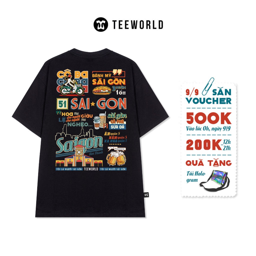 Áo thun Teeworld Saigonese Cô Ba T-shirt Season 2 Nam Nữ Unisex