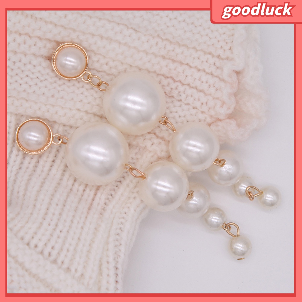 Khuyên tai nữ dáng dài đính ngọc thời trang