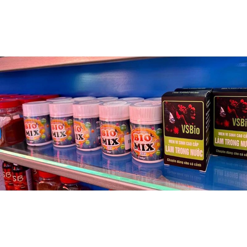 Vi sinh bio mix - vi sinh biomix bột xử lý nước khử mùi tanh cho bể cá - bể thuỷ sinh vi sinh cá tép