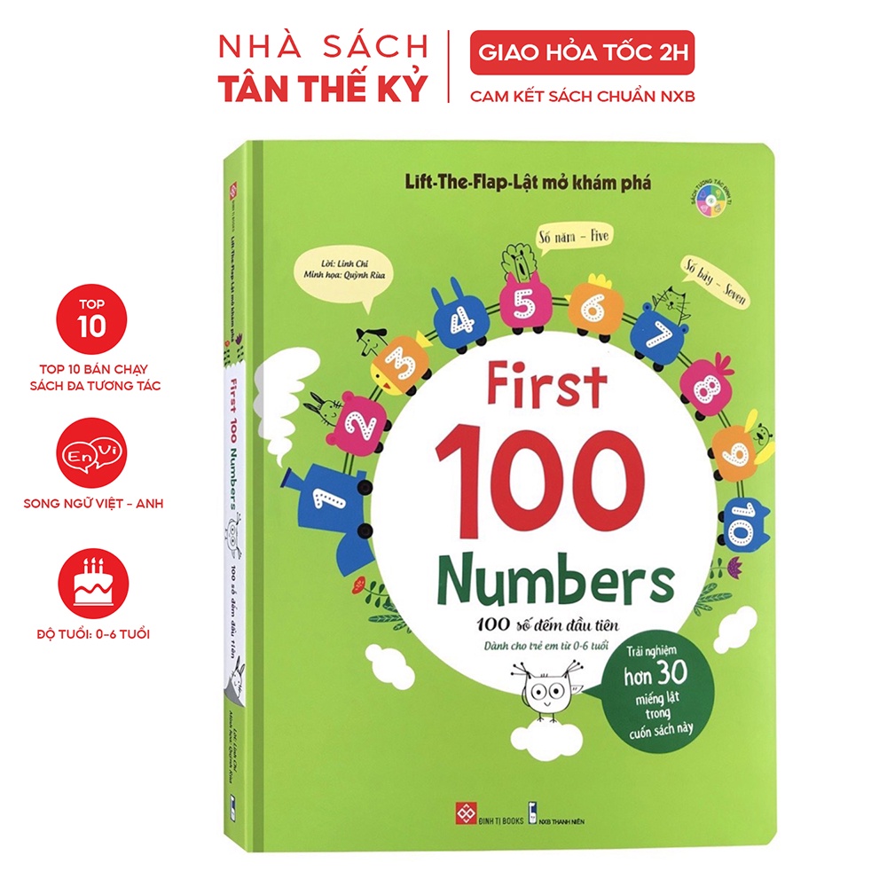 Sách - Lift the flap Lật mở khám phá tương tác nhiều chủ đề song ngữ cho trẻ từ 0-6 tuổi