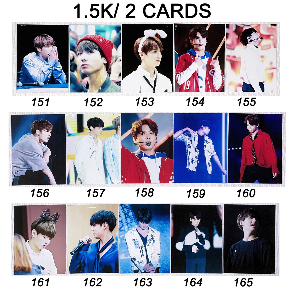 Sale set card BTS JUNGKOOK 2