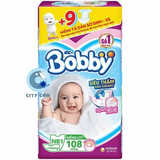 Tấm lót sơ sinh Bobby NB1 108 miếng