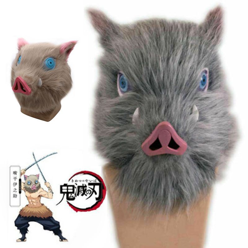 Mặt Nạ Hóa Trang Halloween Nhân Vật Hashibira Inosuke Trong Demon Slayer: Kimetsu No Yaiba