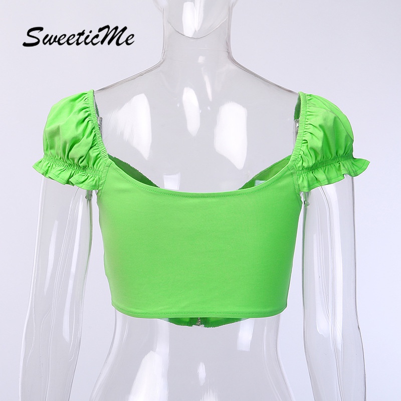 Áo Thun Tay Ngắn Cổ Chữ V Phối Khóa Kéo Trước Thiết Kế Mới Quyến Rũ Thời Trang Dành Cho Nữ