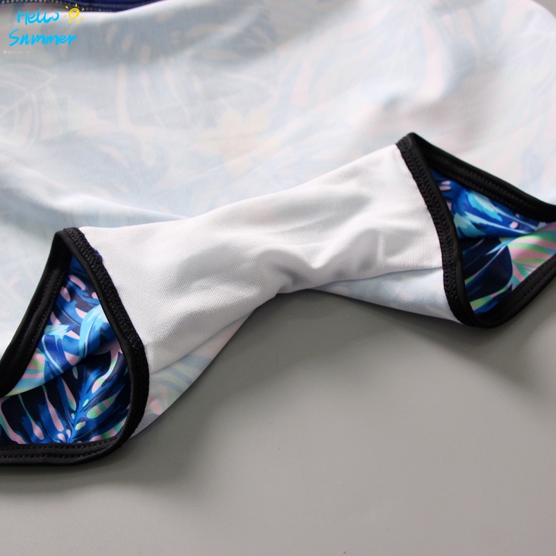 Bộ Đồ Bơi Dài In Họa Tiết Hoa Thời Trang Dành Cho Mẹ Và Bé Size M-5XL