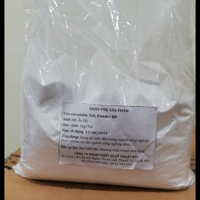 Bột talc 1kg talc powder Ấn Độ 95% min