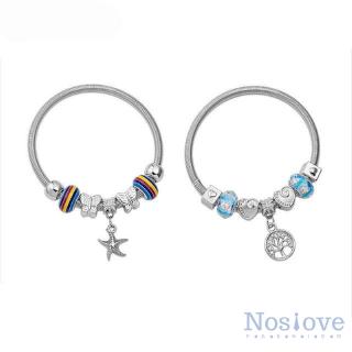 Noslove
Rainbow Beads Bangle Cartoon Bracelet Random Elastic Bracelet