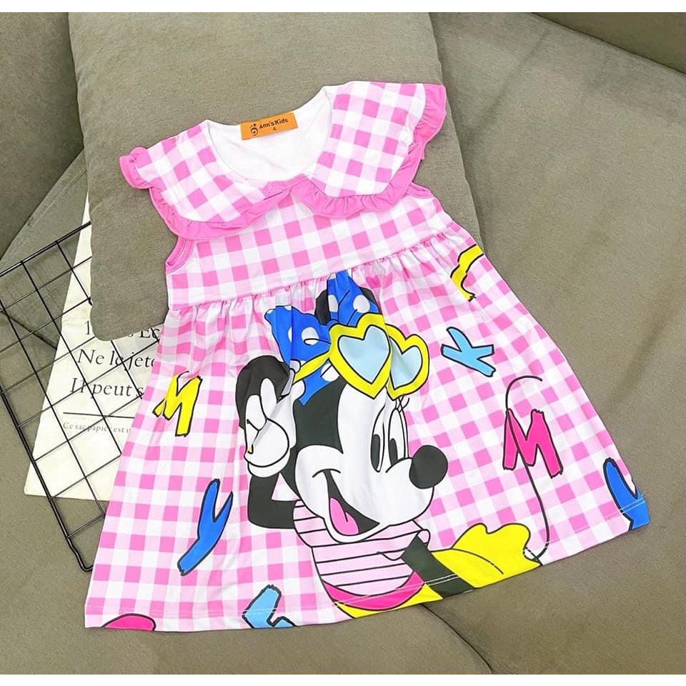 Váy suông caro cho bé gái size đại từ 8-28kg