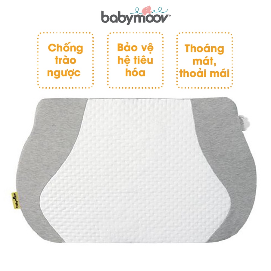 Gối chống trào ngược Babymoov Pháp giảm nôn trớ bảo vệ hệ tiêu hóa của bé