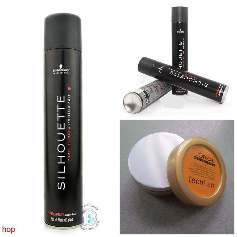 Combo Gôm xịt tóc SILHOUETTE và sáp vuốt tóc