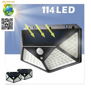 Đèn năng lượng mặt trời 114 LED cảm biến chuyển động
