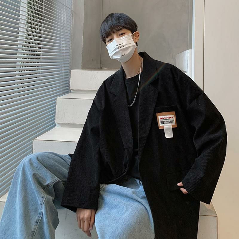 Áo khoác blazer nhung 2 màu unisex