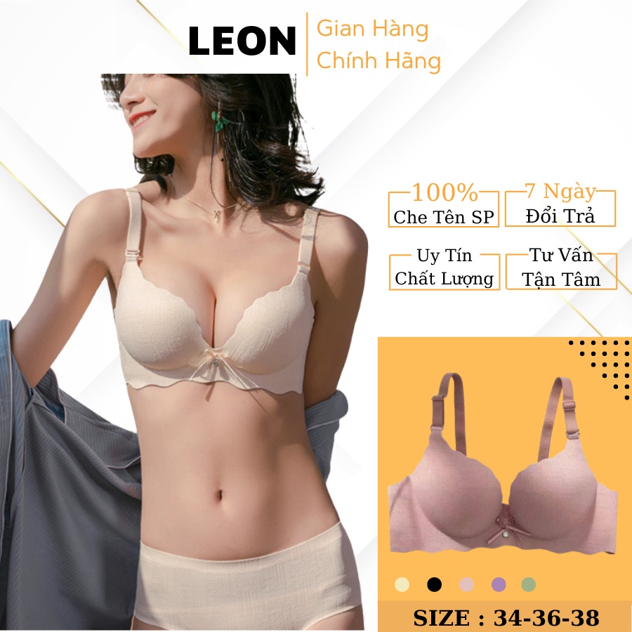 Áo Ngực Su Không Gọng Nâng Ngực Đúc Cao Su Đệm 3cm LEON A20