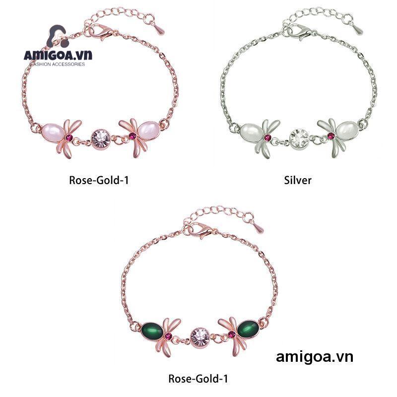 Vòng Đeo Tay Hình Chú Ong Màu Vàng Hồng Nhỏ Xinh Phong Cách Dân Tộc Cho Nữ