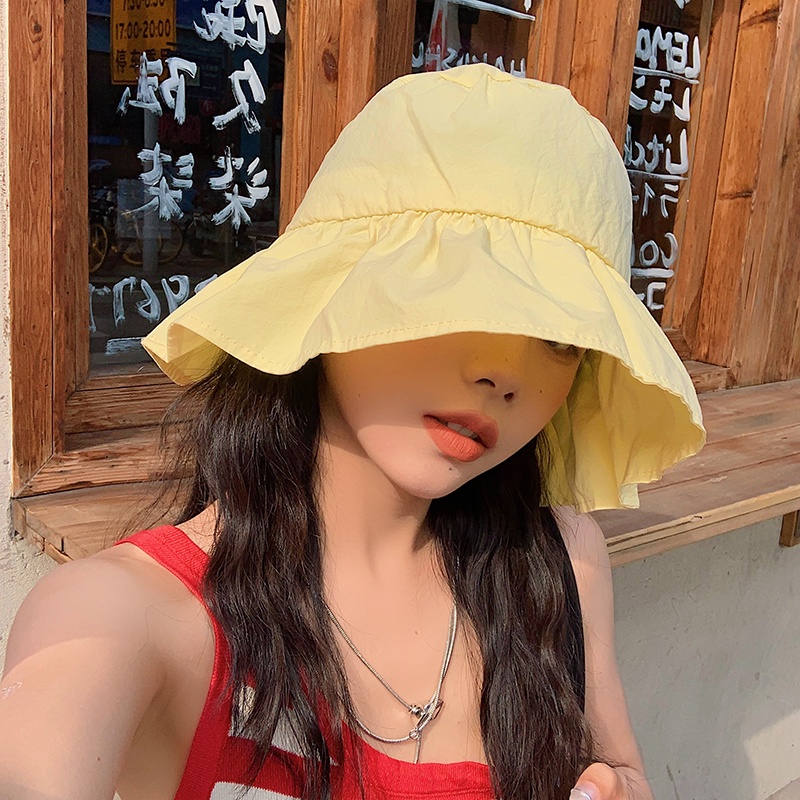 Nón Tai Bèo Vành Rộng Phong Cách Hàn Quốc Thời Trang Mùa Hè Cho Nữ