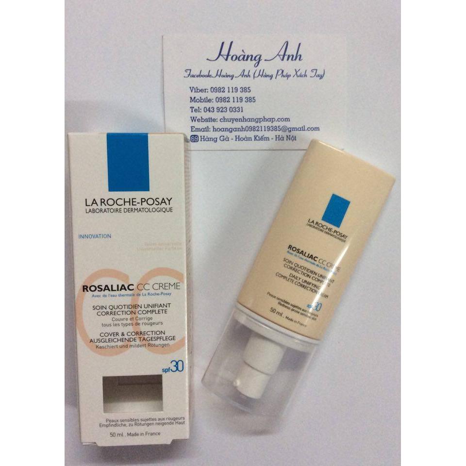 CC Cream La Roche Posay Rosaliac SPF30 - Kem điều chỉnh tông màu hoàn hảo cho làn da hàng ngày.