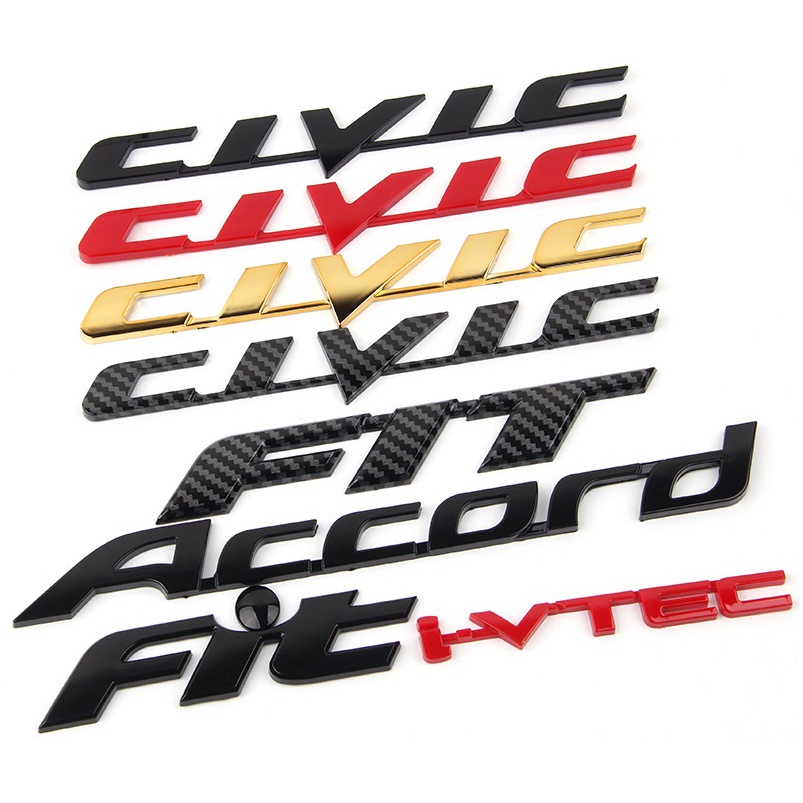 Phụ Kiện Trang Trí Đuôi Xe Hơi Honda CIVIC Accord CITY FIT Retrofit I-VTEC Bằng ABS