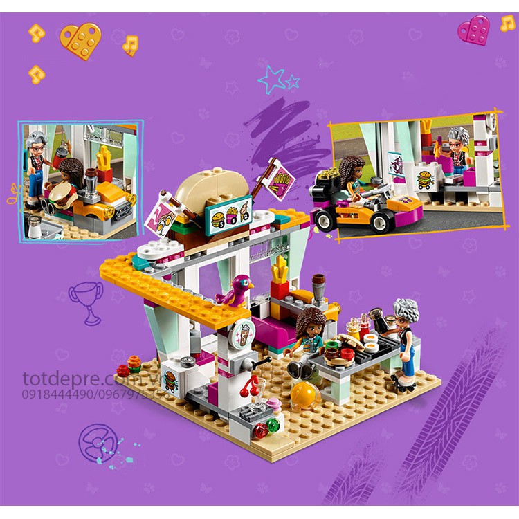 Bộ đồ chơi lắp ghép Friend 350 chi tiết kích thích sáng tạo mô phỏng phim hoạt hình