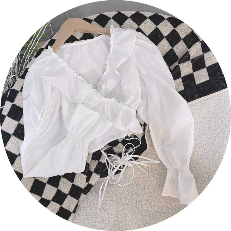 JENNA TOP Áo croptop đan dây lưng