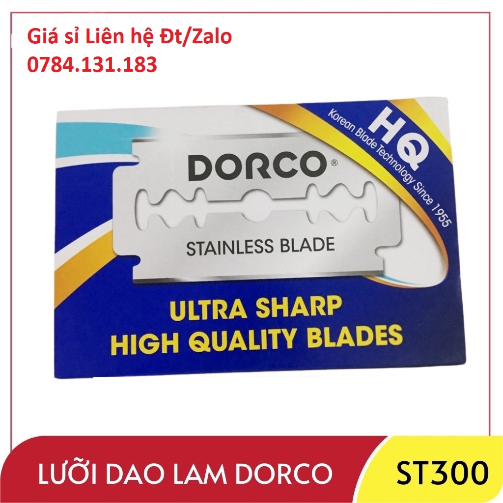 Dao cạo râu Dorco ST300 10 Hộp Vỉ 100c có Tem