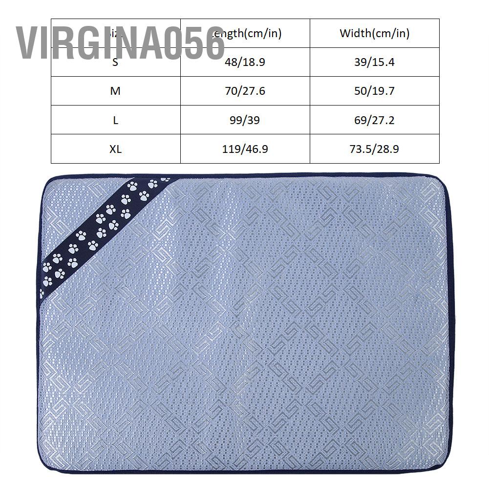 Virgina056 Virgina056 Tấm đệm làm mát mùa hè cho chó cưng băng dành mèo nhỏ vừa lớn