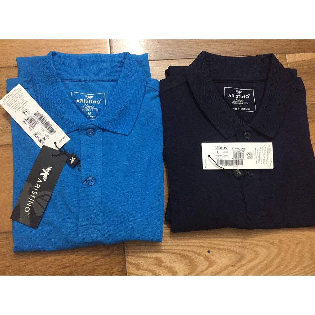 Áo polo ngắn tay nam Aristino sale APS054S8 cotton, dáng suông nhẹ | BigBuy360 - bigbuy360.vn