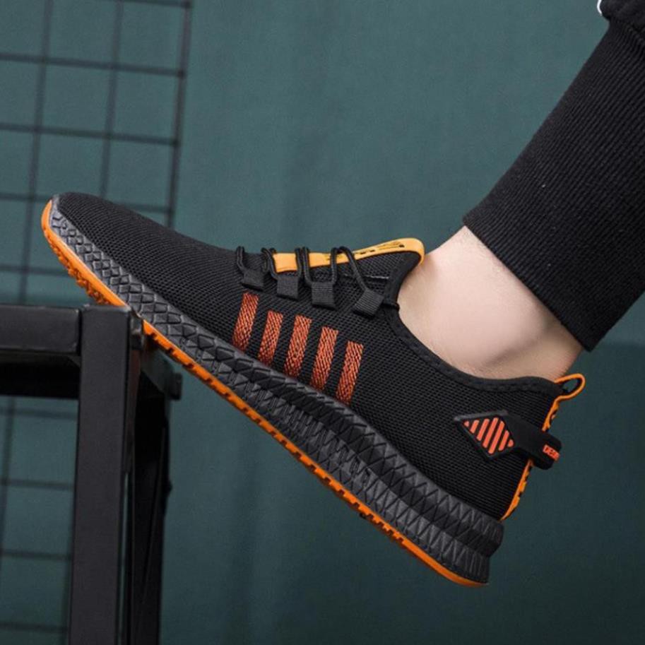 Giày Sneaker Nam TKTMS33 Giày Sneaker Nam Thoáng Khí Phối Sọc Kiểu Dáng Trẻ Trung Chính Hãng TKT STORE Size (39-43)