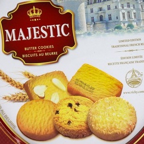 Bánh Richy hộp thiếc Majestics 382g Đỏ