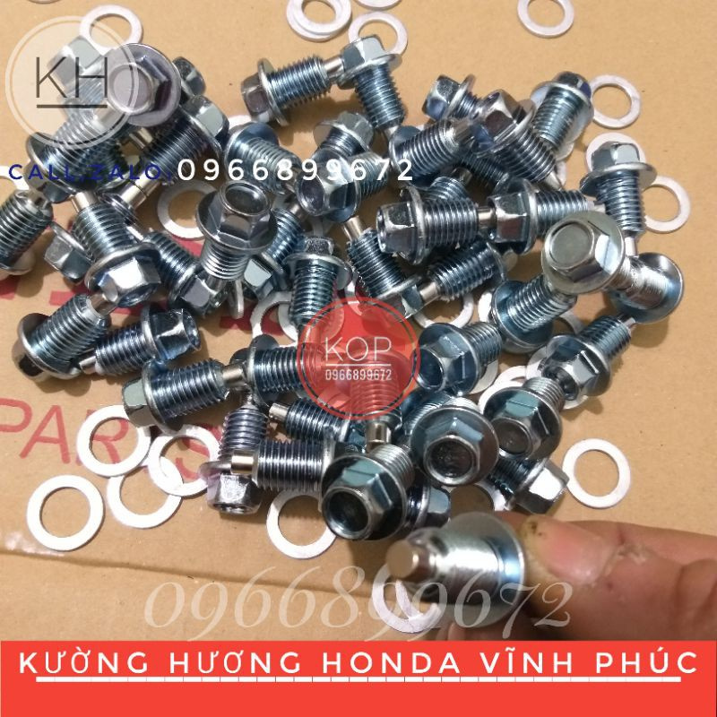 Ốc xả nhớt Đầu nam châm ( giá 1 con kèm long đền) / phụ tùng xe máy)