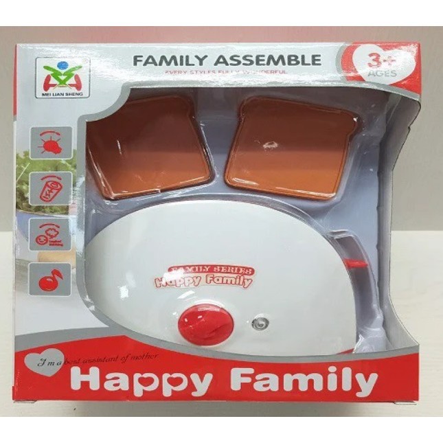 [Mã BMLTA50 giảm 10% đơn 99K] Đồ chơi tiNiToy máy nướng bánh mì Value Toys Happy family LS820K22