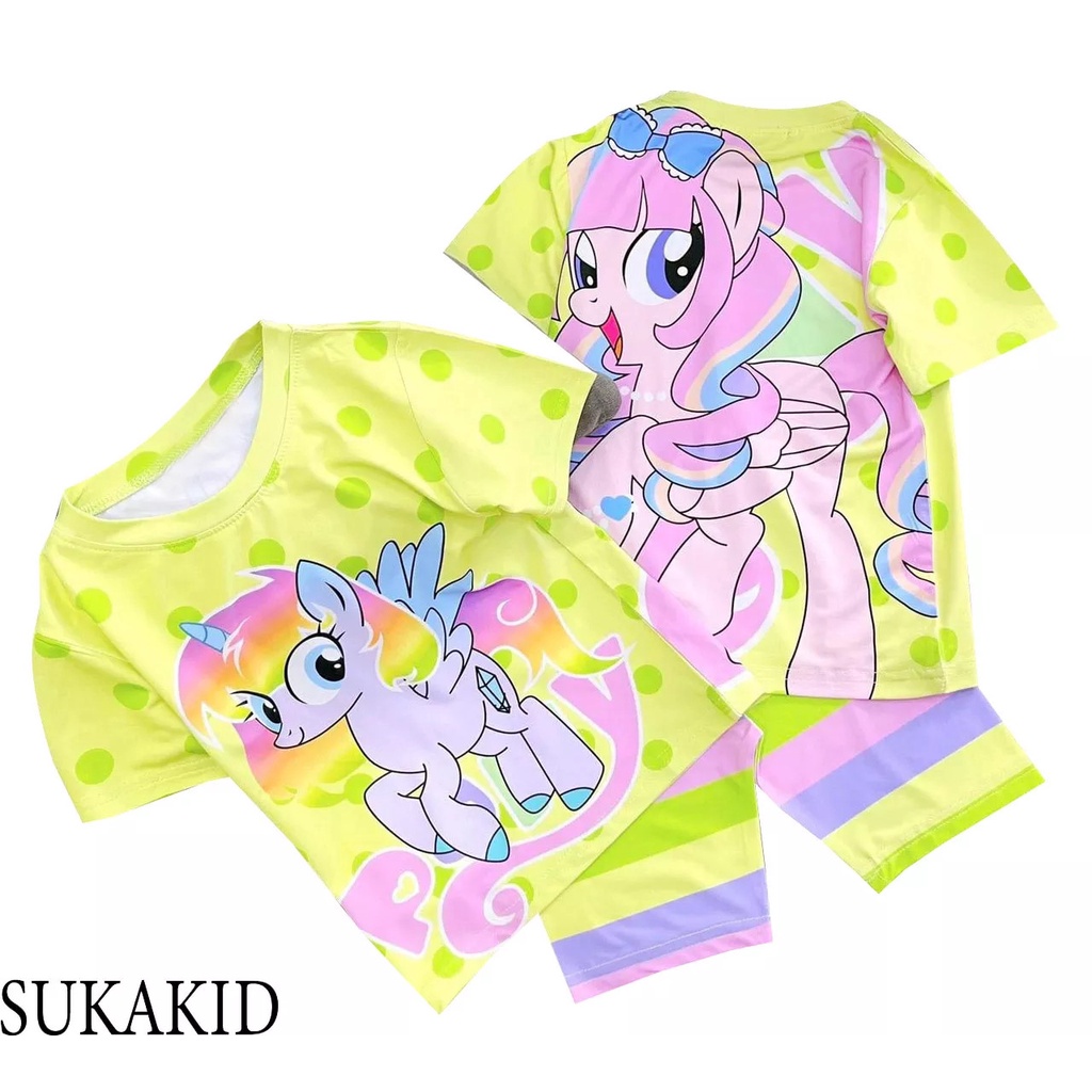 Bộ bé gái 3d hình siêu cute chất liệu thoáng mát mềm mịn hinh in bé gái mecke.chuột mecke.ngựa mắt kinh 6kg -40kg.GN01